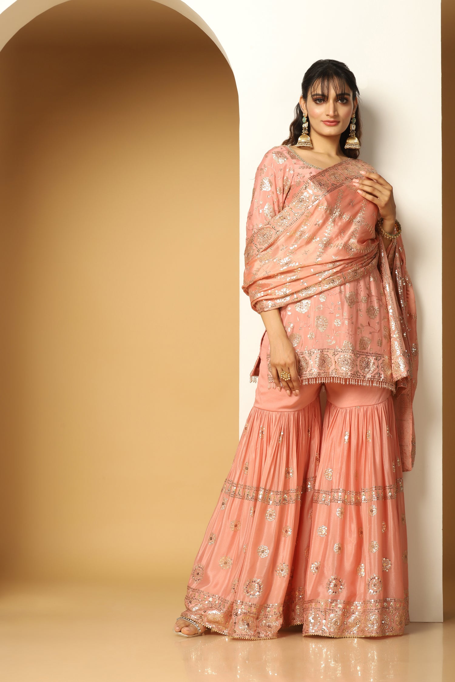 Blooming Garden Embroidered Sharara – Party & Festive Wear