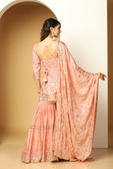 Blooming Garden Embroidered Sharara – Party & Festive Wear