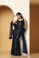 Shiny Sherly Night Sharara Set for Party & Wedding Look