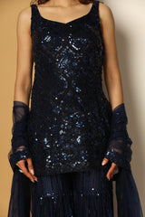 Shiny Sherly Night Sharara Set for Party & Wedding Look