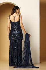 Shiny Sherly Night Sharara Set for Party & Wedding Look