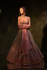 Geometric Sequin Embroidered Lehenga