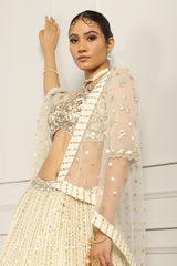 Sequin & Bead Embroidered Bridal Lehenga