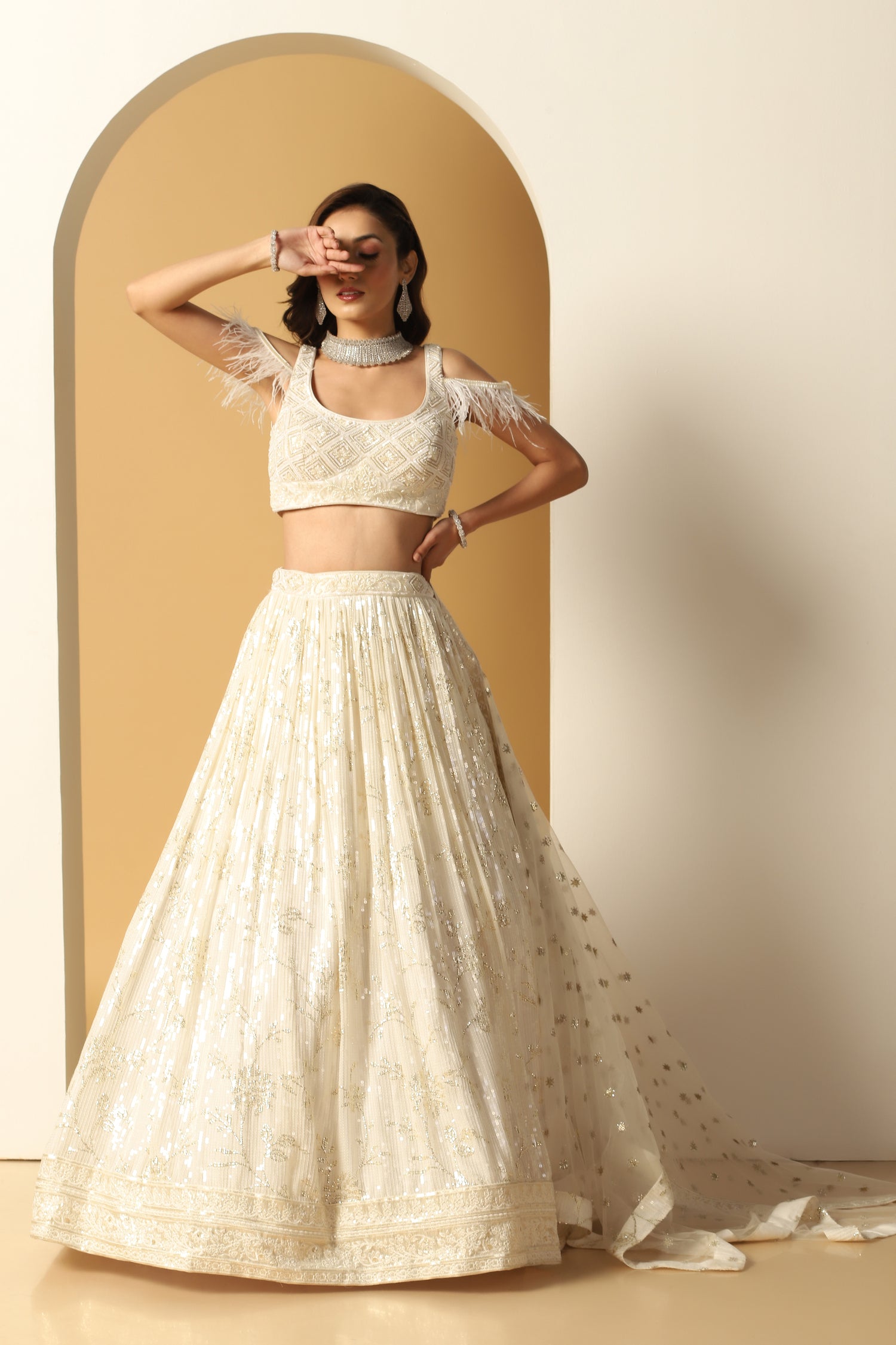 Sequin Work Lehenga