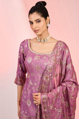 Flower Jaal Embroidered Kurta Sharara Set for Wedding & Festive Wear